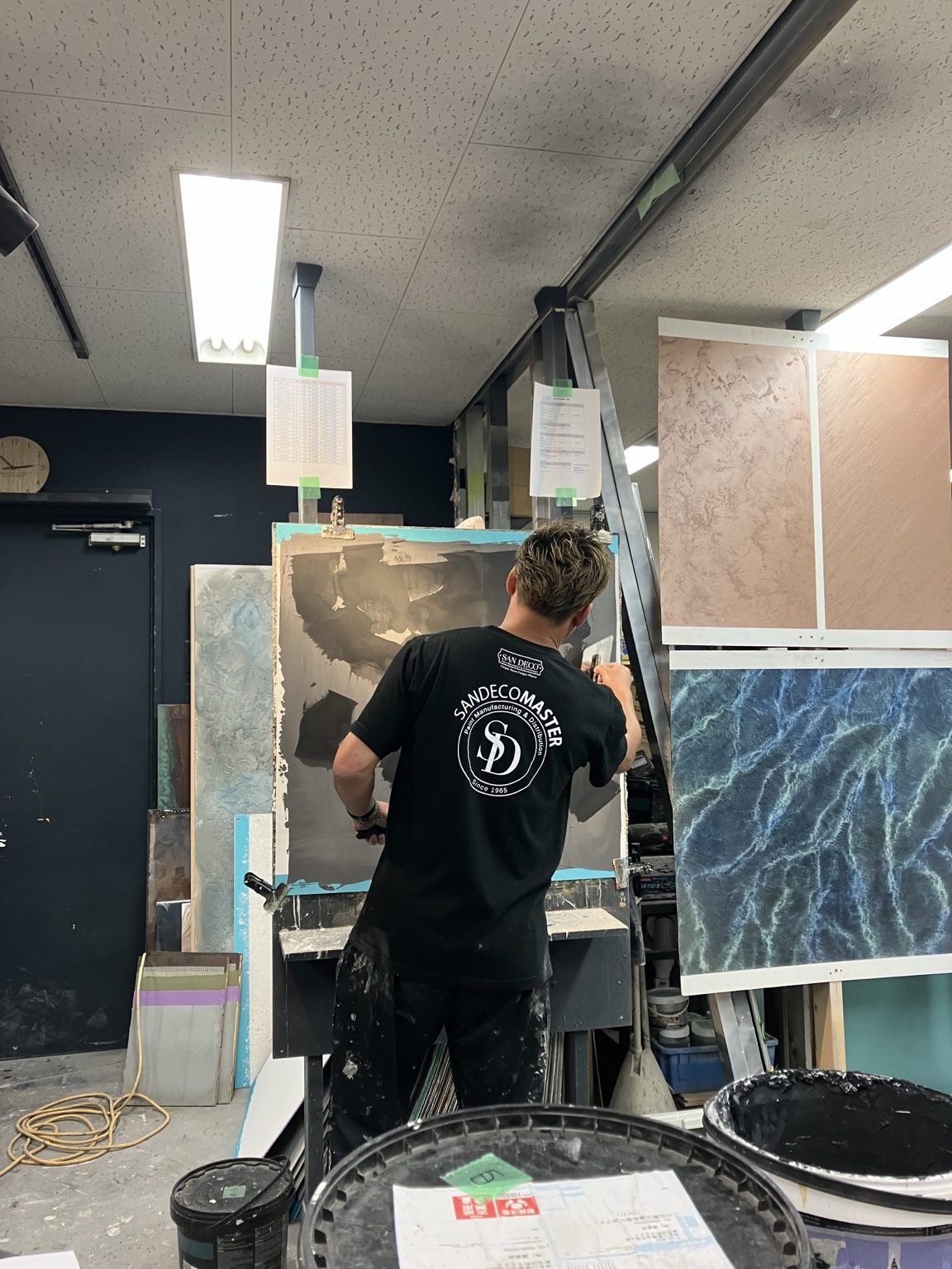 SANDECO JAPAN講師による施工風景