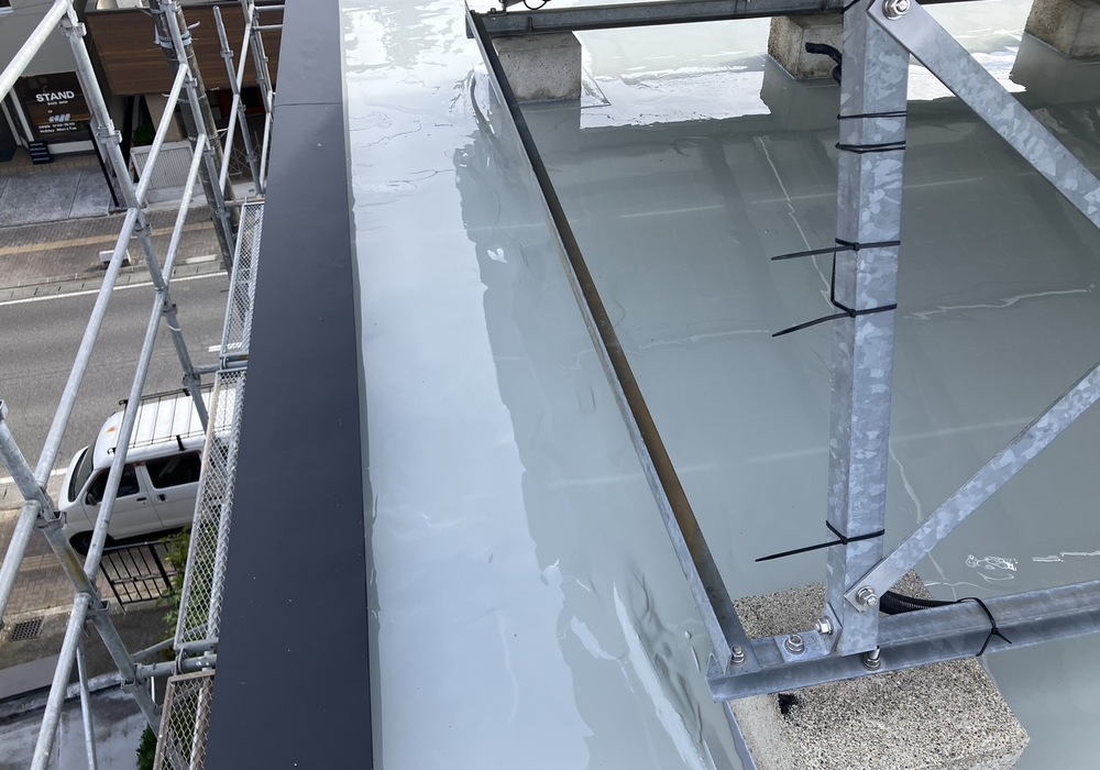 【駒ヶ根市上穂栄町】K様邸 積水ハウス戸建て 外壁塗装・屋上ウレタン防水・シーリング打ち替え工事（タテイル2仕様）