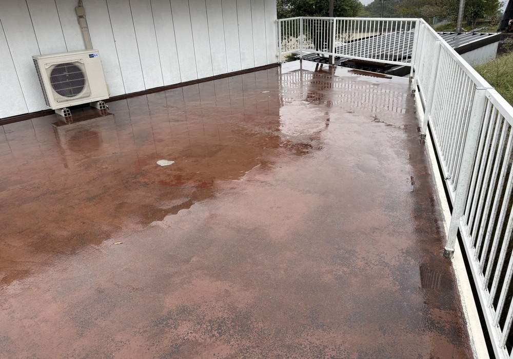 【下伊那郡高森町下市田】戸建て M様邸 陸屋根塗膜防水工事（PNT通気工法）