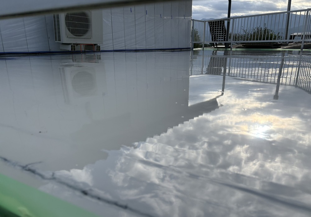 【下伊那郡高森町下市田】戸建て M様邸 陸屋根塗膜防水工事（PNT通気工法）