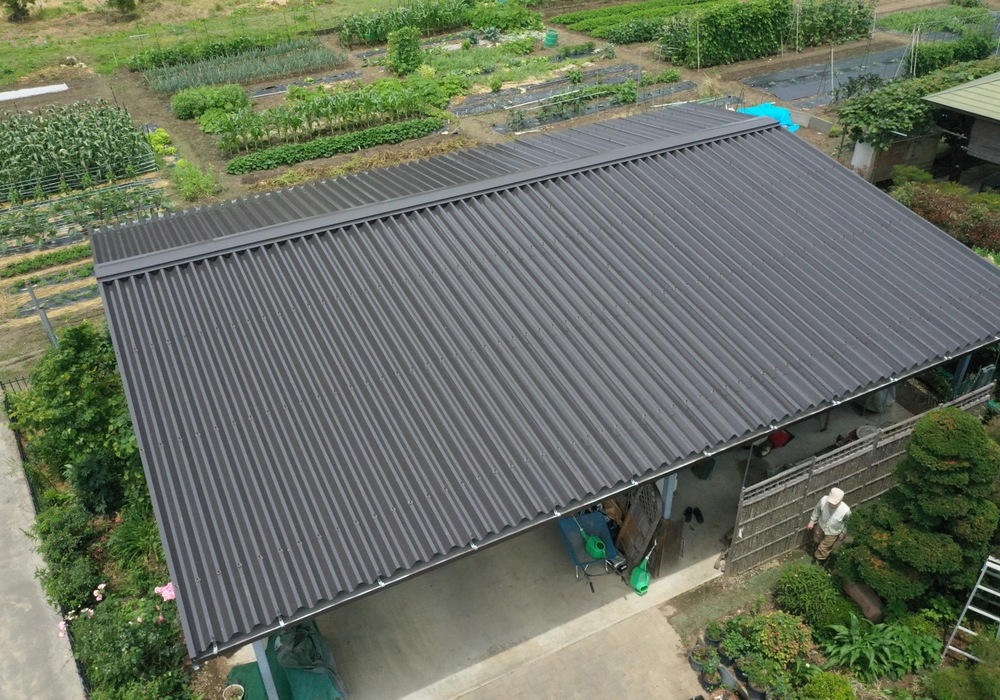 【飯田市長野原】戸建て K様邸 井坪工務店 外壁・倉庫屋根塗装工事（ユメロック114ライン仕様）