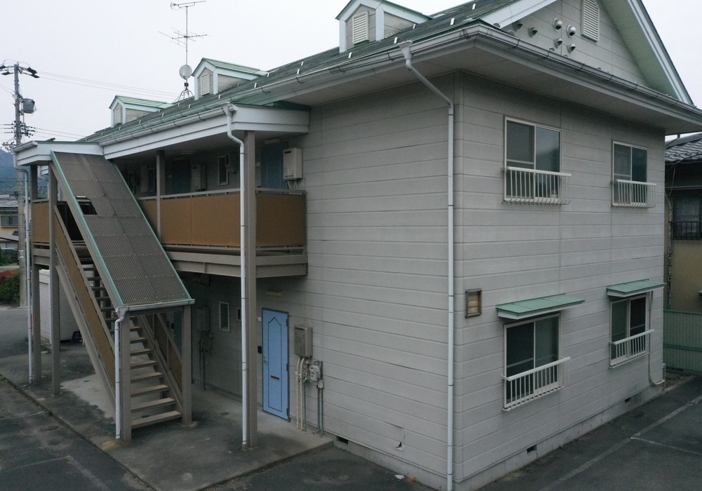 【飯田市鼎切石】 賃貸アパートコーポ小原様 アパート外壁塗装・外壁修繕・屋根塗装工事