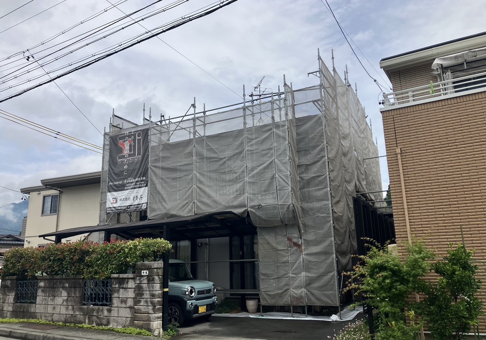 【飯田市下茶屋】戸建てK様邸 外壁・屋根塗装工事（ユメロック114ライン仕様）