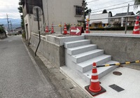 【飯田市浜井町】富士山稲荷神社 擁壁補修工事