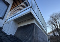 【下伊那郡高森町下市田】戸建て M様邸 デッキ下屋根周り鉄骨塗装工事（セラMレタン仕様）