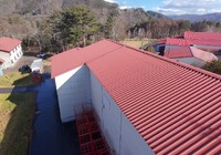【木曽郡木曽町開田】工場 K工場 屋根ボルト部防水改修工事（ウレタン塗膜防水仕様）