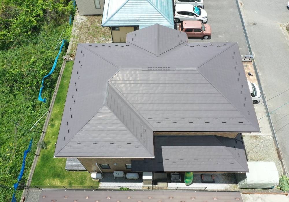 飯田市　Ｓ様邸　　外壁・屋根塗装工事　リアルハイブリッドセラミック系クリヤー・熱交換塗料タフコート42仕様