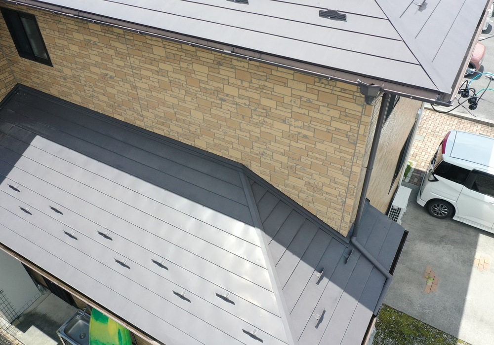 飯田市　Ｓ様邸　　外壁・屋根塗装工事　リアルハイブリッドセラミック系クリヤー・熱交換塗料タフコート42仕様