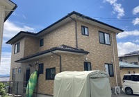 飯田市　Ｓ様邸　　外壁・屋根塗装工事　リアルハイブリッドセラミック系クリヤー・熱交換塗料タフコート42仕様