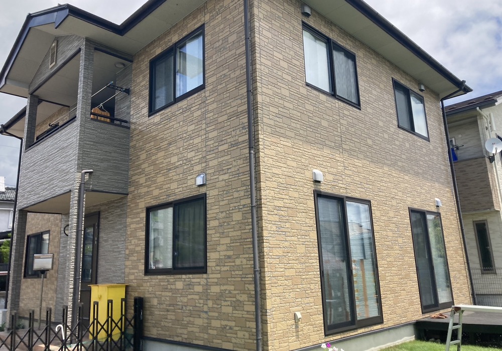 飯田市　Ｓ様邸　　外壁・屋根塗装工事　リアルハイブリッドセラミック系クリヤー・熱交換塗料タフコート42仕様