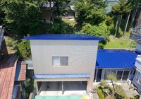 飯田市山本　H 様邸　【追加工事】屋根塗装工事　弱溶剤二液型NADシリコンウレタン樹脂塗料