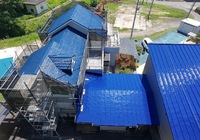 飯田市山本　H 様邸　【追加工事】屋根塗装工事　弱溶剤二液型NADシリコンウレタン樹脂塗料