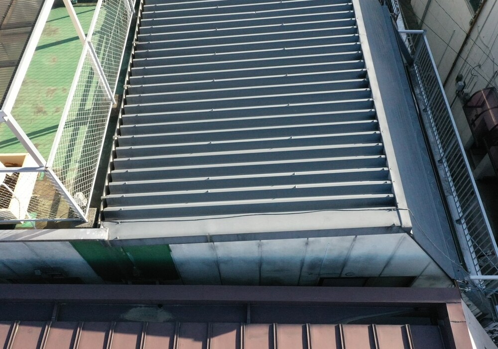 【飯田市中央通り】にしべ様 店舗外壁塗装・屋根塗装・ベランダ防水工事（ユメロック114ライン仕様）