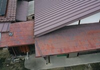 【飯田市川路】戸建て N様邸 屏風屋根・下屋根塗装工事（SK無機塗料仕様）