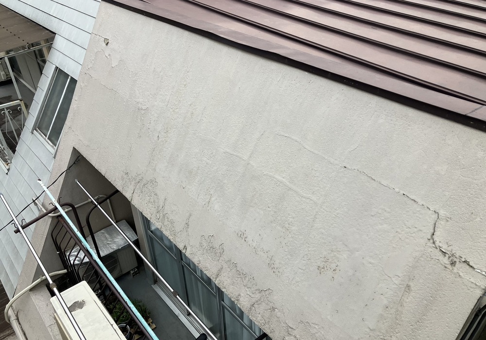 【飯田市中央通り】戸建てS様邸 西面外壁 コーキング・下塗り塗装工事（TF2000仕様）