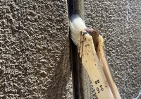 【飯田市中央通り】戸建てS様邸 西面外壁 コーキング・下塗り塗装工事（TF2000仕様）