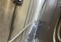 【飯田市中央通り】戸建てS様邸 西面外壁 コーキング・下塗り塗装工事（TF2000仕様）