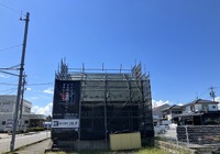 【飯田市鼎名古熊】店舗 屋根改修葺き替え工事（横葺きGL鋼板仕様）