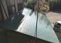 【下伊那郡松川町元大島】カーピットアルル様 店舗屋根塗装工事