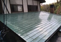 【下伊那郡松川町元大島】カーピットアルル様 店舗屋根塗装工事