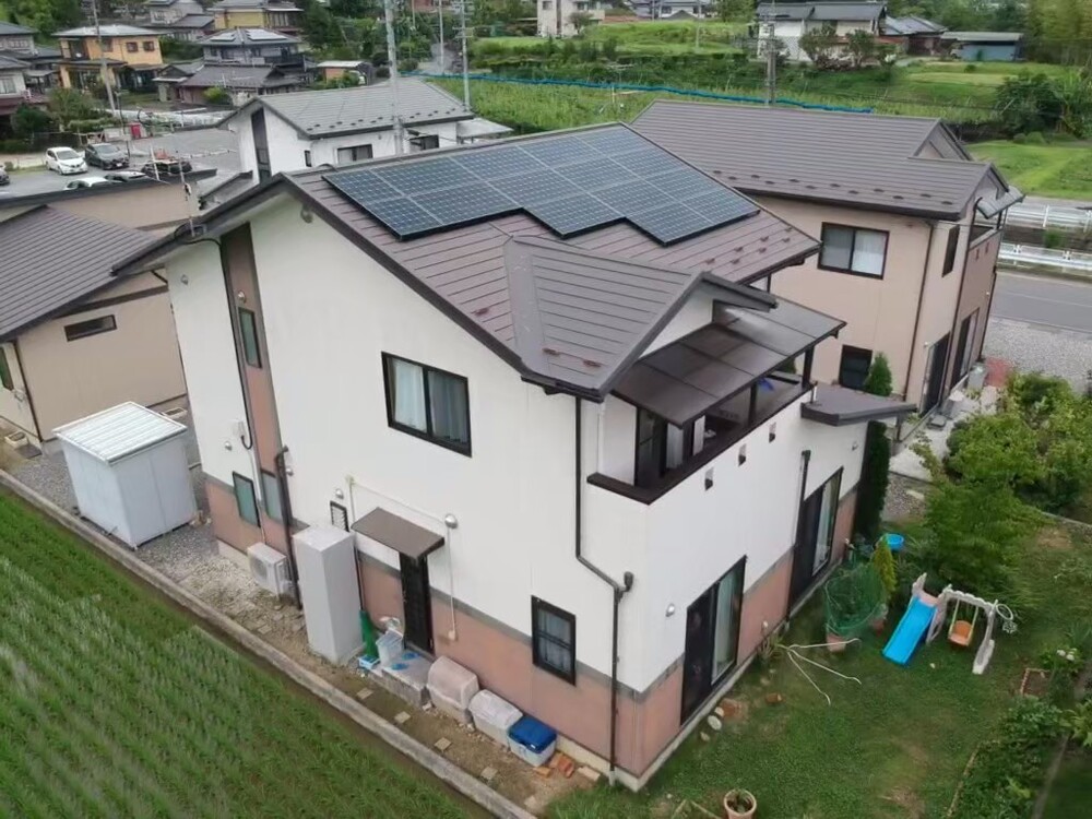 飯田市嶋のK様邸 外壁・屋根塗装工事の施工写真