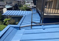 【飯田市上殿岡】Hair&Shave I様 屋根塗装・屋根カバー工法工事（SKプレミアム無機仕様）
