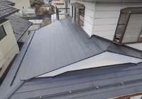 【ドローン空撮で屋根診断】飯田市山本 Y様邸 本宅・倉庫屋根の高所無料調査＋屋根塗装