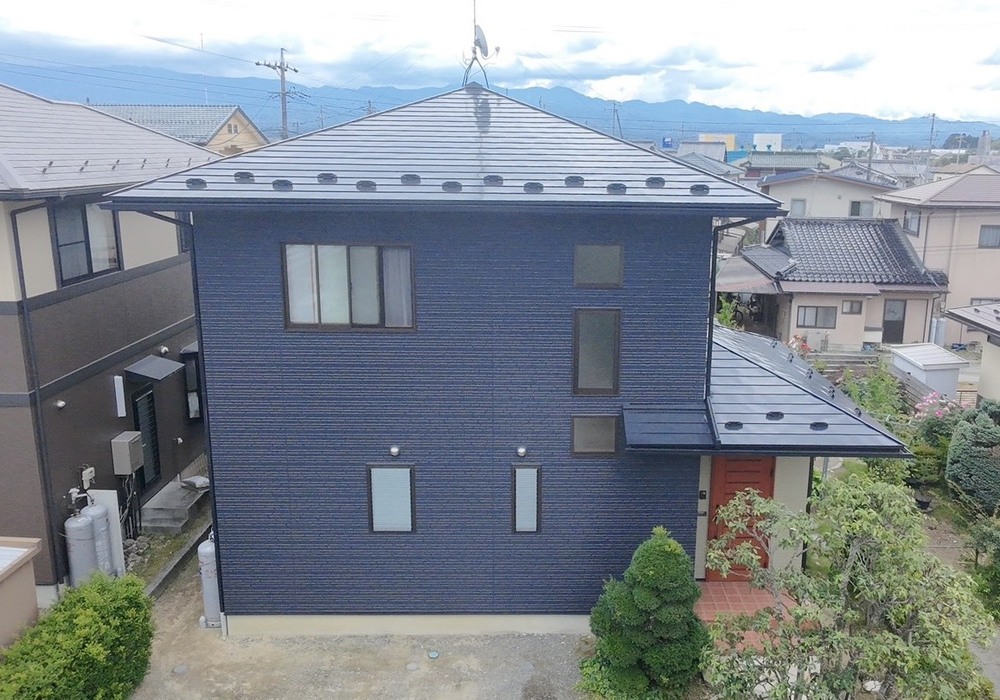 【飯田市北方】戸建て K様邸 外壁・屋根塗装工事（ユメロック114ライン仕様）