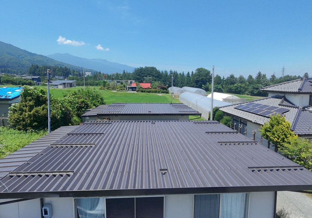【伊那市西春近】B1賃貸アパート 屋根塗装・屋根防水・外壁シーリング工事（タフコートD-42仕様）