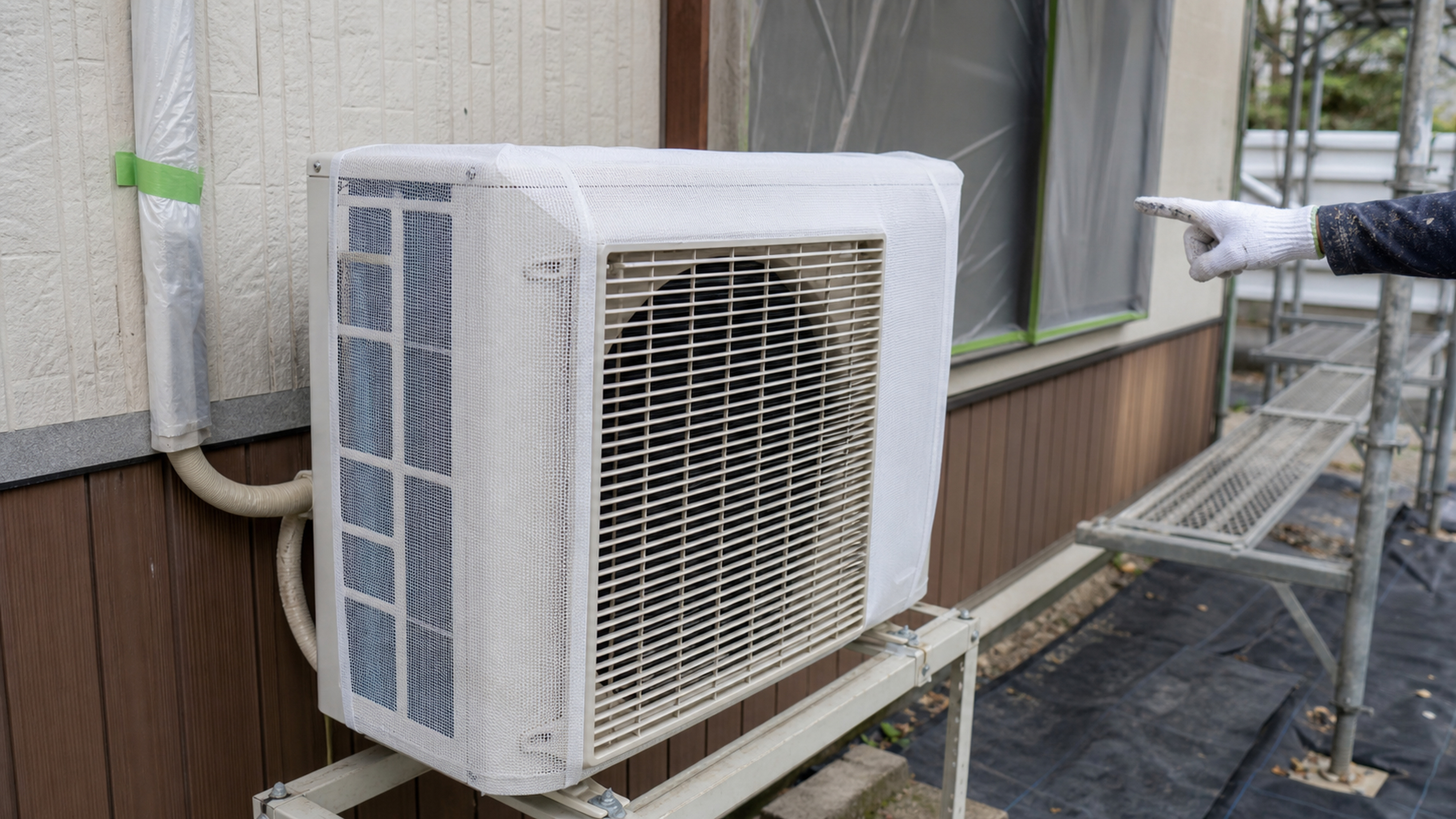 外壁塗装中にエアコンは使える？室外機・換気を工程表で確認する方法