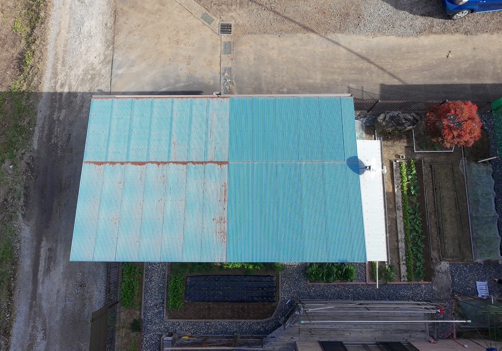 【ドローン空撮で建物診断】飯田市松尾 戸建て 屋根無料点検