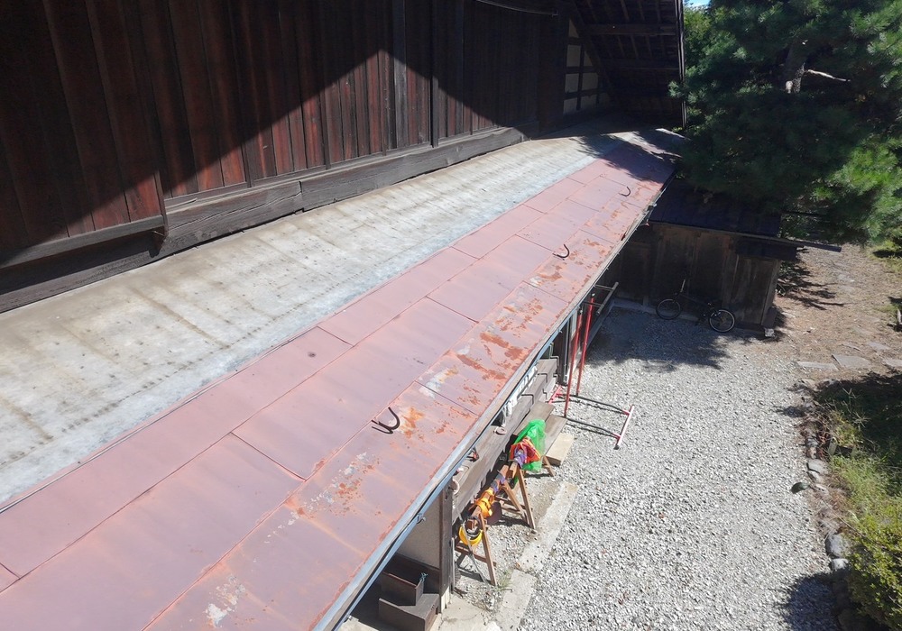 【ドローン空撮で建物診断】伊那市 戸建て 屋根・雨樋無料点検