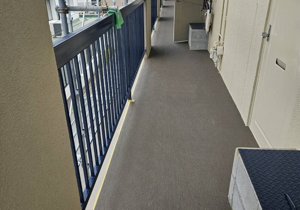 【飯田市鼎下山】賃貸マンション 熊谷マンション様 外壁・屋根塗装・共用階段改修工事（セラミシリコン仕様）