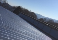 【飯田市山本】たかどや牧場 牛舎 折半屋根塗装工事（シリコン2液仕様）