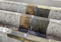 【伊那市西箕輪】工場 FRP折板屋根 重なり部分防水工事