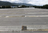 【伊那市西箕輪】工場 FRP折板屋根 重なり部分防水工事