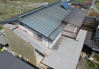 【下伊那郡松川町元大島】ヤマホ農園 中屋根 屋根塗装工事（ユメロック114ライン仕様）