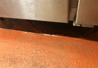 【飯田市中央通り】店舗 肉のまるやま 厨房床 防塵塗装部分補修工事（フロアートップ8500仕様）