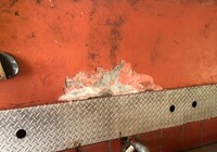 【飯田市中央通り】店舗 肉のまるやま 厨房床 防塵塗装部分補修工事（フロアートップ8500仕様）