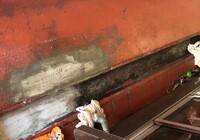 【飯田市中央通り】店舗 肉のまるやま 厨房床 防塵塗装部分補修工事（フロアートップ8500仕様）