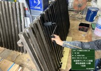 【飯田市鼎名古熊】店舗 大石屋 外部木部・格子塗装工事（防腐・防カビ塗料仕様）