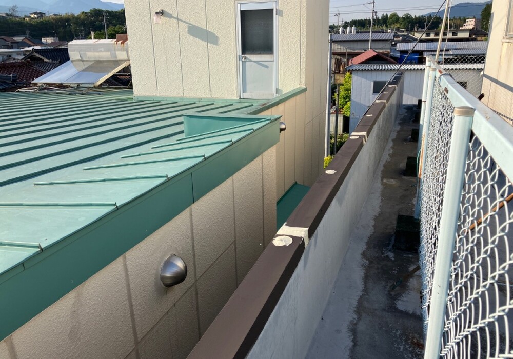 【下伊那郡松川町大島】店舗 いなほ 屋上外壁塗装・防水工事（シリコン仕様）