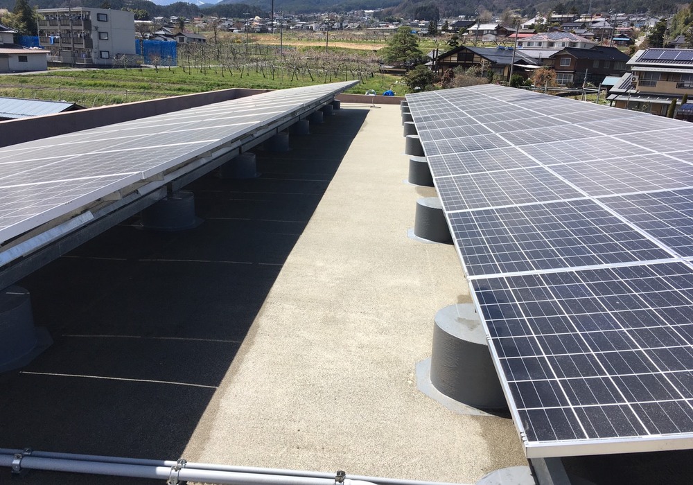【飯田市大瀬木】賃貸マンション メゾン・ド・アイ 屋上防水工事（日本特殊塗料 X-2工法仕様）