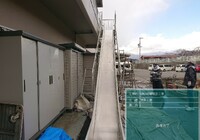 【飯田市龍江】施設 ゆいの里 非常滑り台・手摺柱床・鉄部塗装工事（ユメロック仕様）
