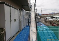 【飯田市龍江】施設 ゆいの里 非常滑り台・手摺柱床・鉄部塗装工事（ユメロック仕様）