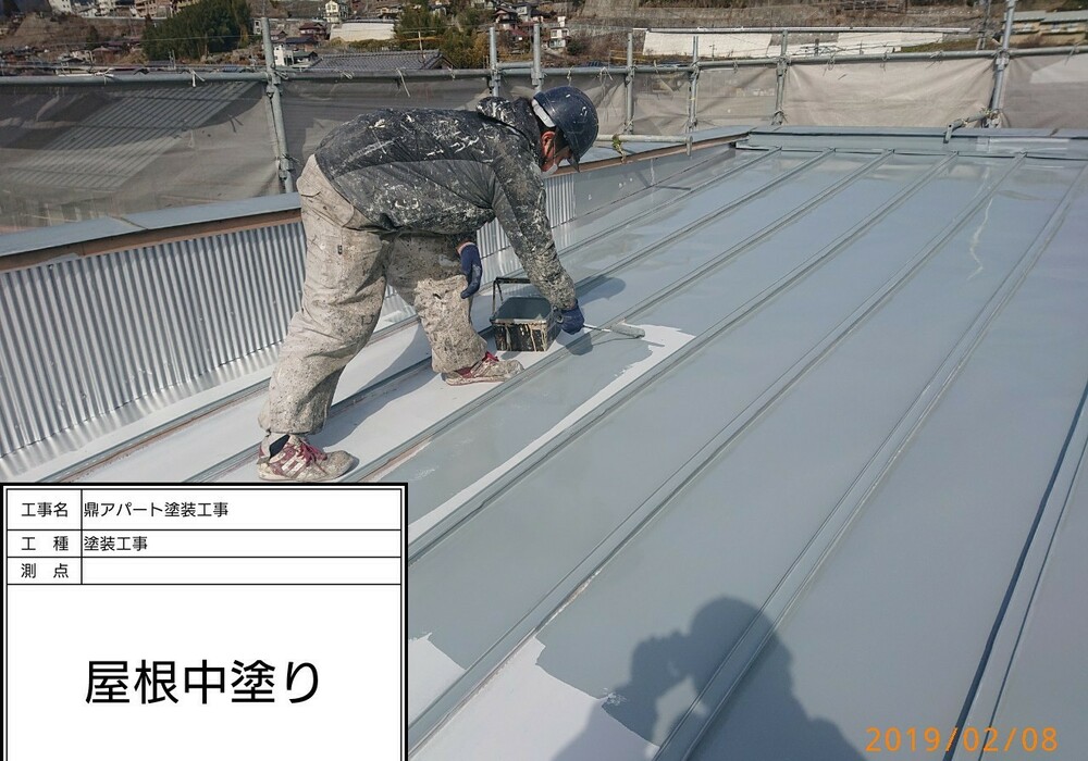 【飯田市鼎】賃貸アパート NAO 外壁・屋根塗装・シーリング工事（シリコン仕様）