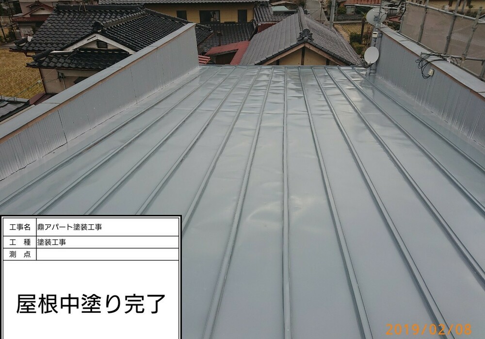 【飯田市鼎】賃貸アパート NAO 外壁・屋根塗装・シーリング工事（シリコン仕様）