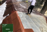 【下伊那郡大鹿村】宇佐八幡神社 屋根塗装工事（ユメロック114ライン・ユメロックルーフ仕様）