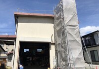 【諏訪市】K株式会社 倉庫 屋根改修・塗装工事（ポリカ折板Y500・ユメロックルーフ仕様）