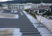【諏訪市】K株式会社 倉庫 屋根改修・塗装工事（ポリカ折板Y500・ユメロックルーフ仕様）